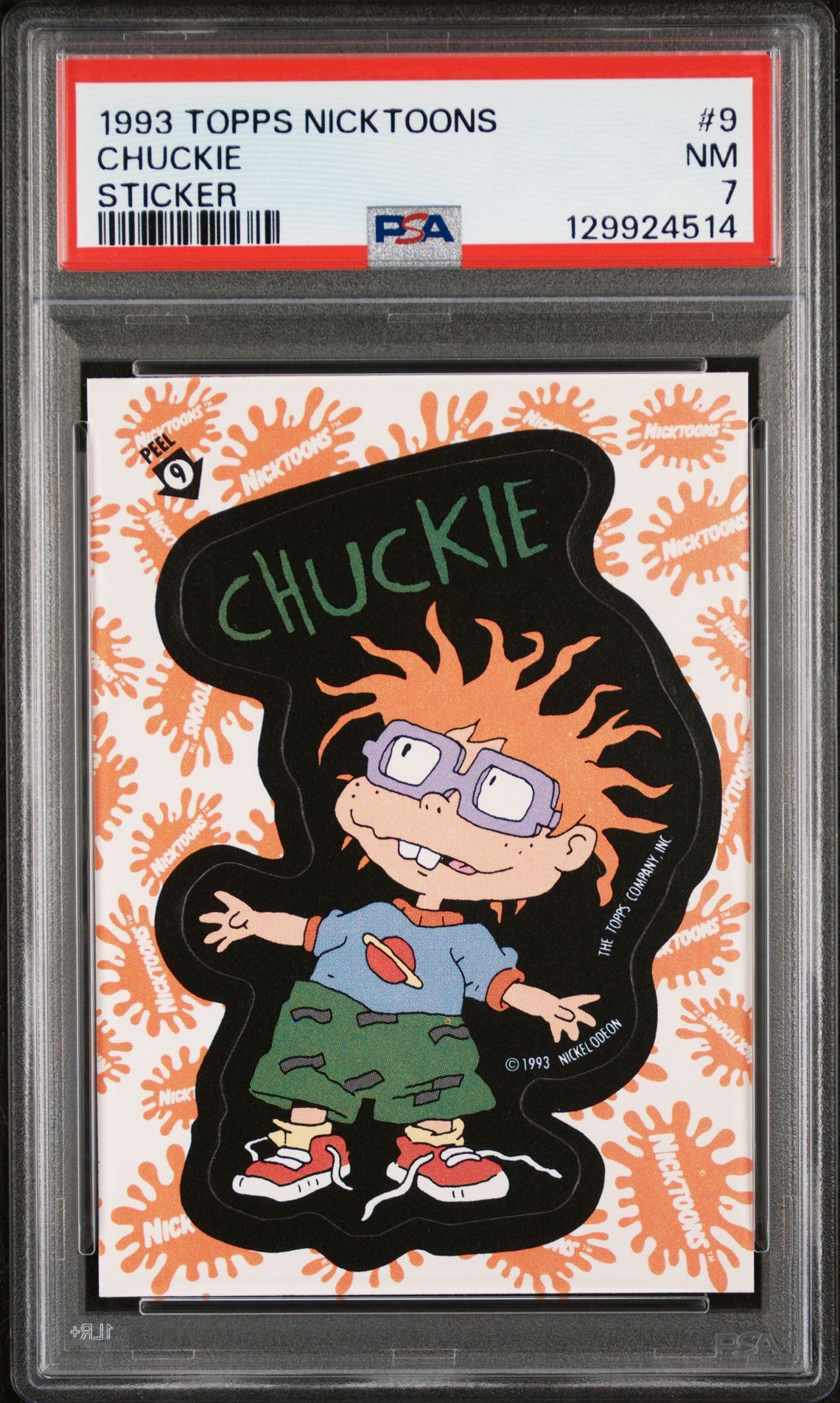 1993 Topps TOPPS NICKTOONS STICKERS #9 Chuckie front