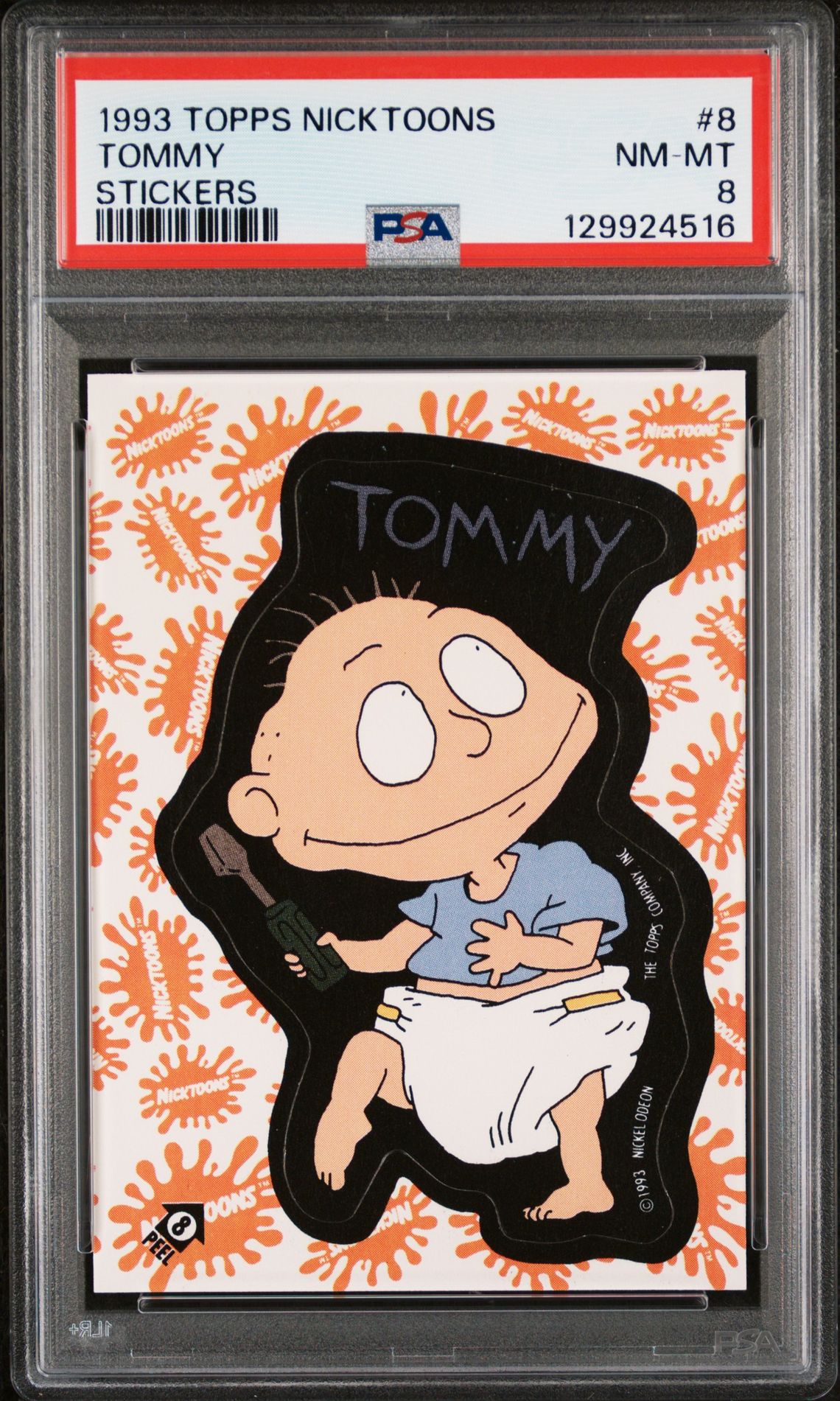1993 Topps TOPPS NICKTOONS STICKERS #8 Tommy front