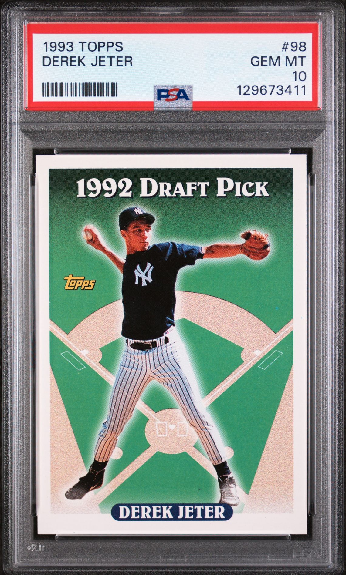 1993 Topps TOPPS FLA. MARLINS INAUGURAL #98 Derek Jeter front