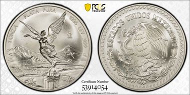 1996-Mo Onza Libertad Ag MS68