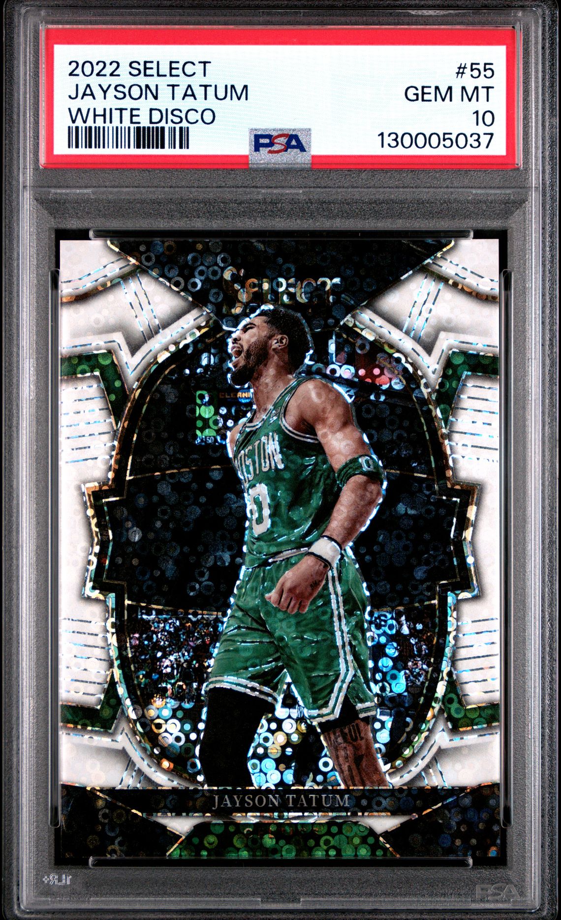 2022 Panini PANINI SELECT WHITE DISCO #55 Jayson Tatum front