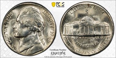 1944-S 5C MS66
