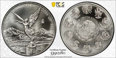 2004-Mo Onza Libertad Ag MS69