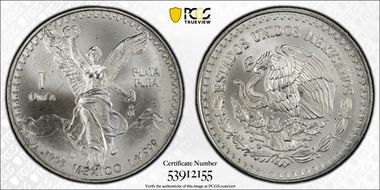 1995-Mo Onza Libertad Ag MS68