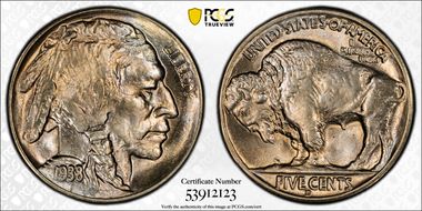 1938-D/D 5C Buffalo MS66