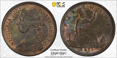 1875-H 1/4D S-3959 Older Features MS62BN