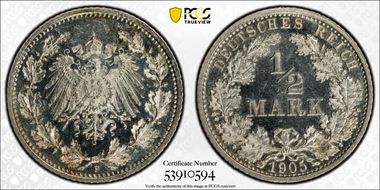 1905-F 1/2 Mk J-16 MS65PL