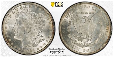 1891 $1 MS63