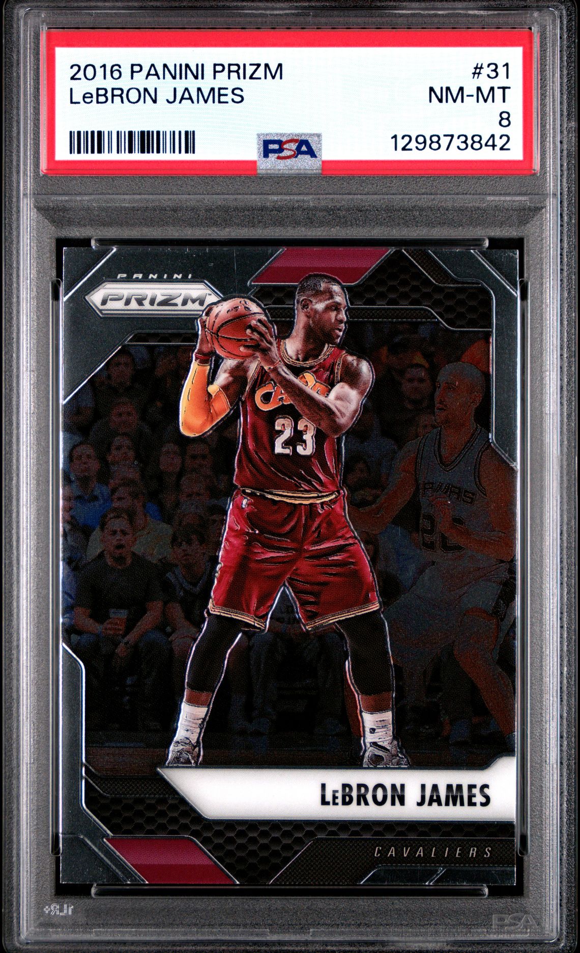 2016 Panini Prizm Lebron James #31 Nm-Mt 8 front