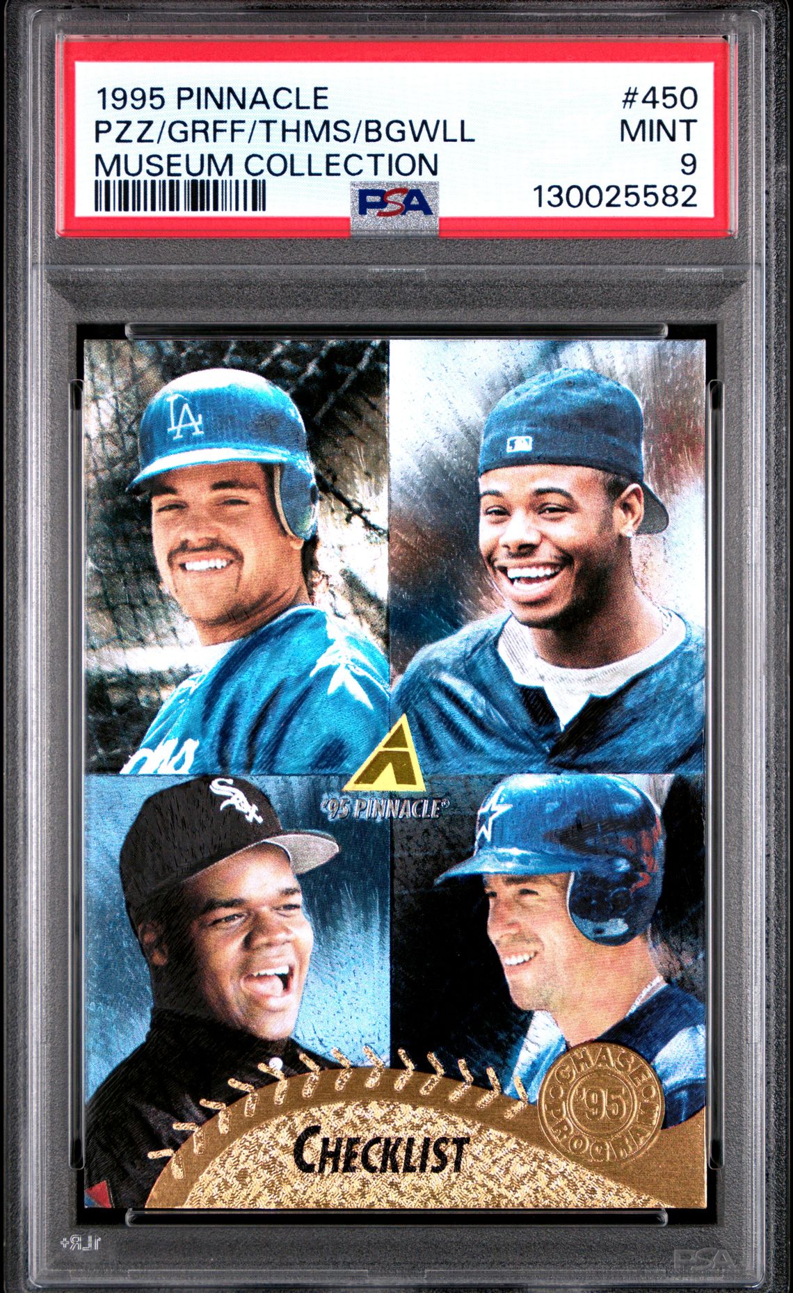 1995 Pinnacle MUSEUM COLLECTION #450 Pzz/Grff/Thms/Bgwll front