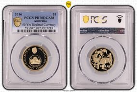 2016 $1 50 Yrs Decimal Currency PR70DCAM