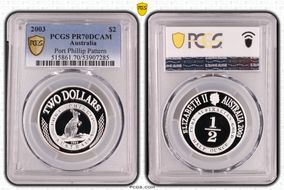 2003 $2 Port Phillip Pattern PR70DCAM