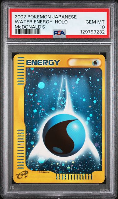 2002 Pokemon McDonald's Promo Water Energy-Holo front