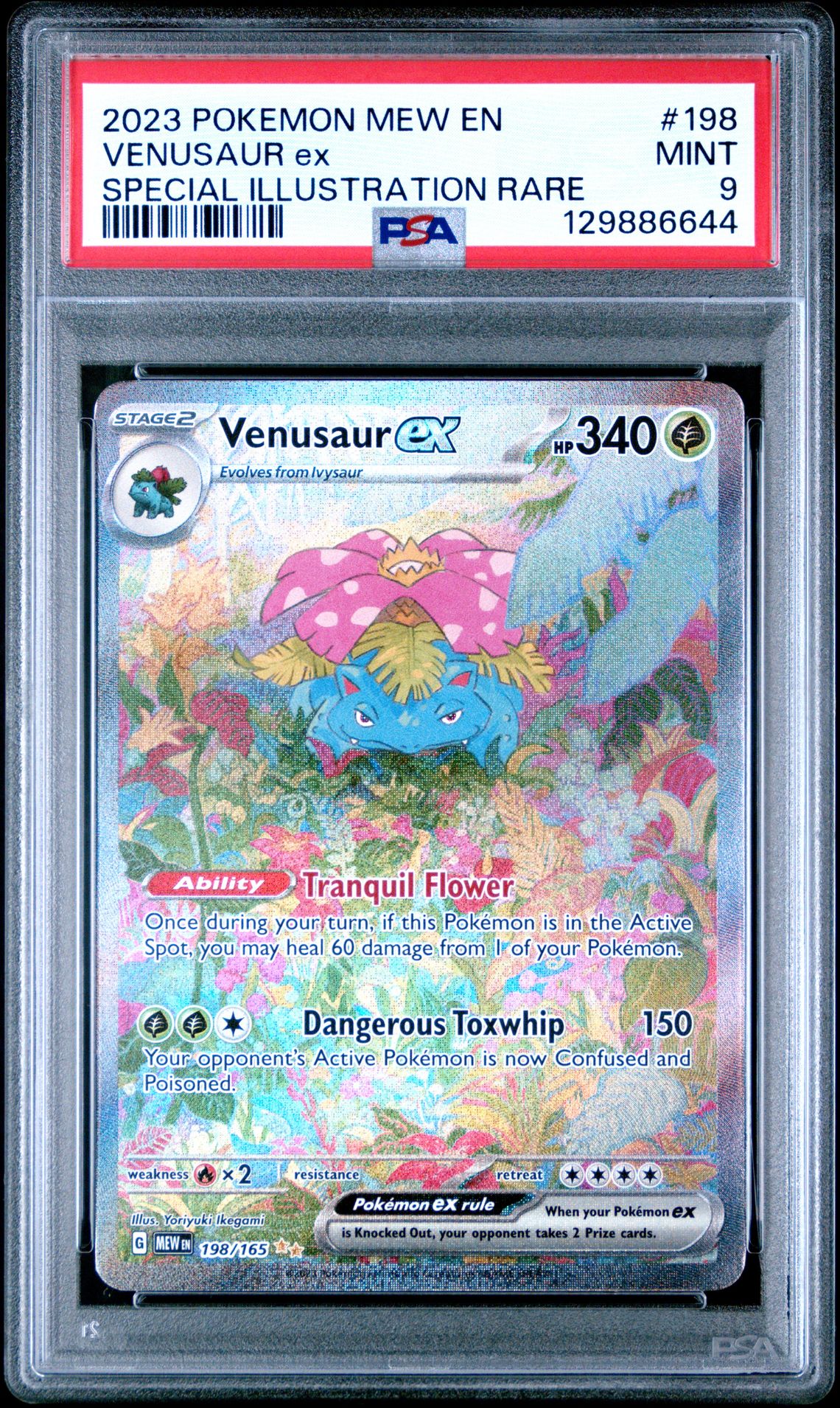 2023 Pokemon Mew En-151 Venusaur Ex #198 (Special Illustration Rare) Mint 9 front