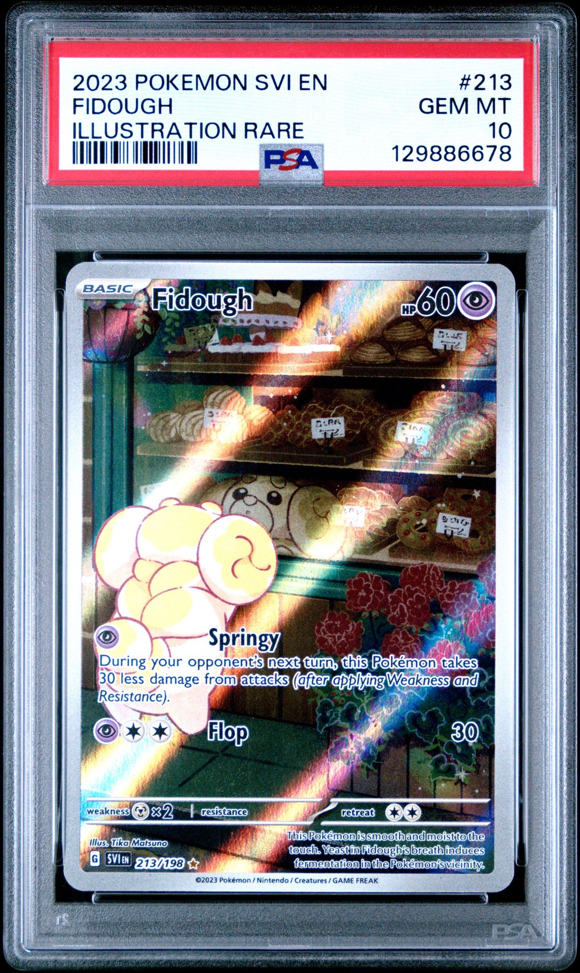 2023 Pokemon Svi En-Scarlet & Violet Fidough #213 (Illustration Rare) Gem Mt 10 front