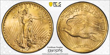 1920 $20 MS65