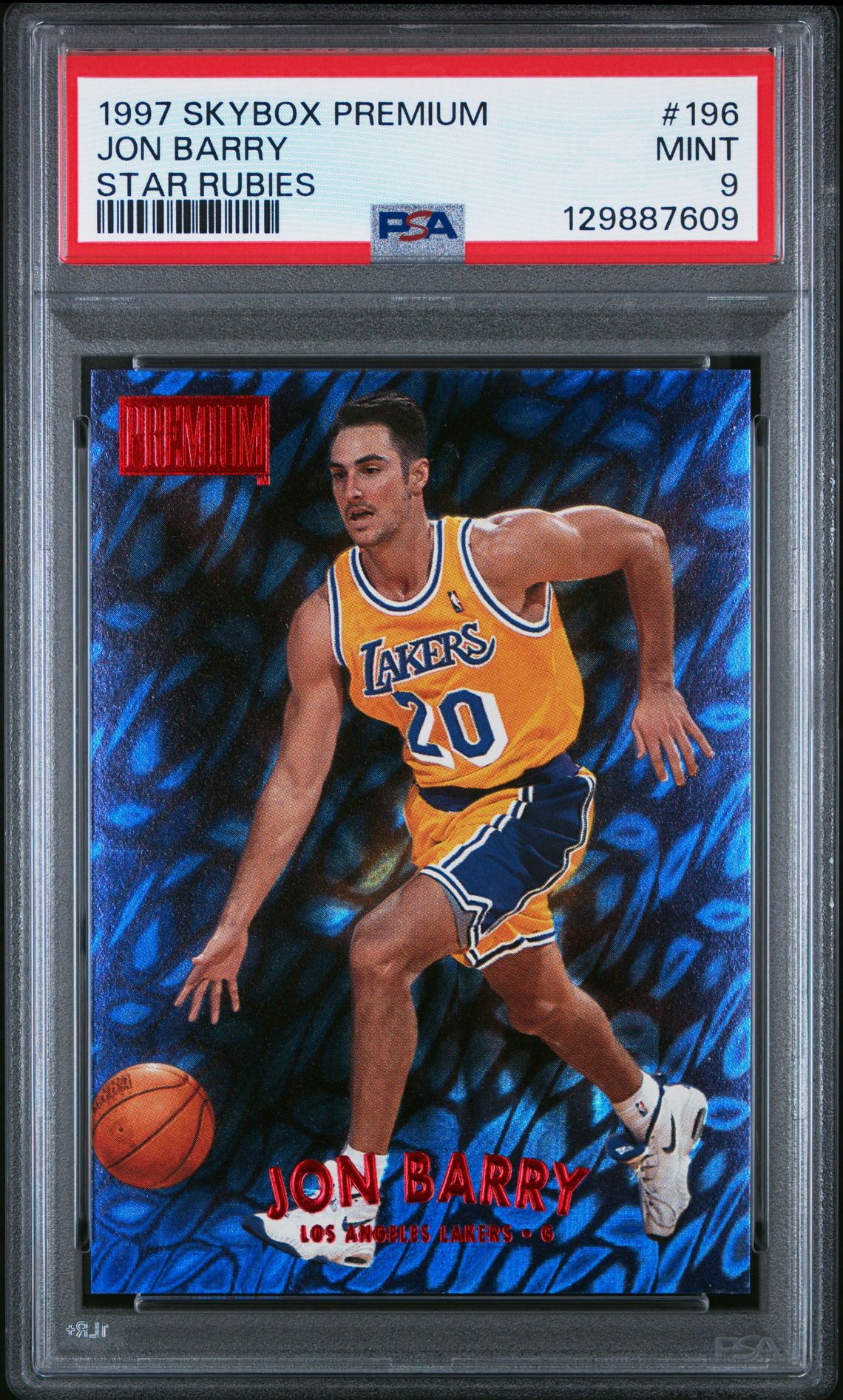 1997 SkyBox SKYBOX PREMIUM STAR RUBIES #196 Jon Barry front