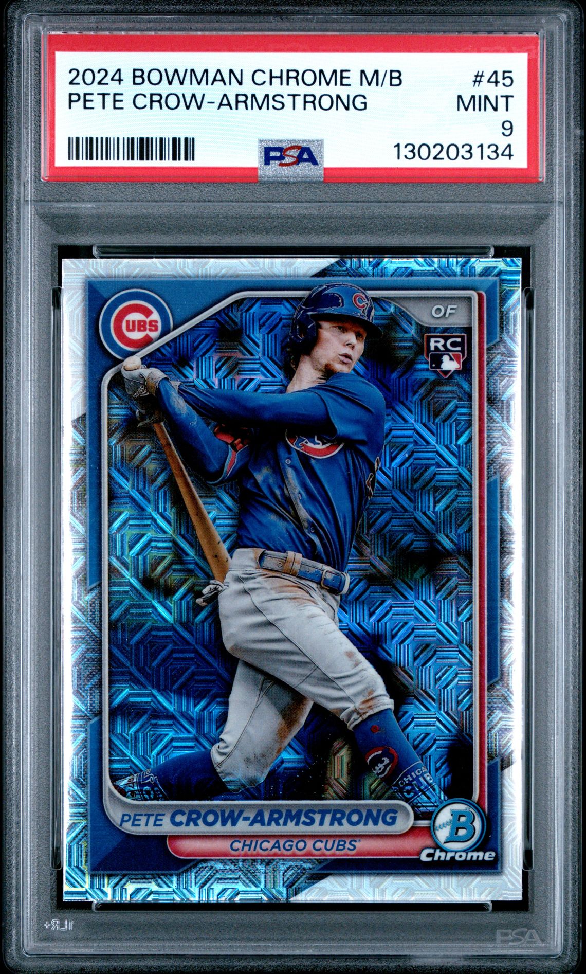 2024 Bowman Chrome Mega Box Pete Crow-Armstrong #45 Mint 9 front