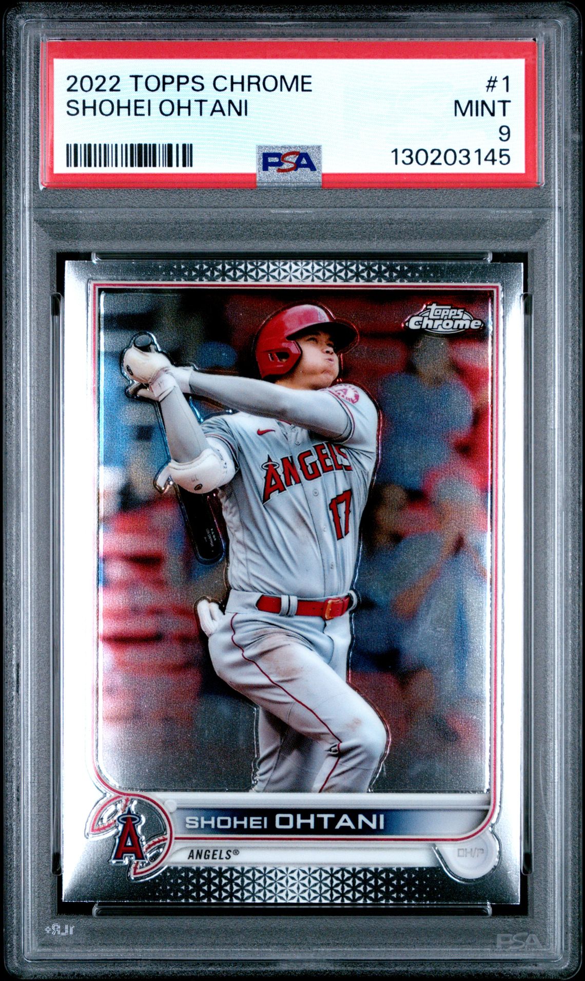 2022 Topps Chrome Shohei Ohtani #1 Mint 9 front