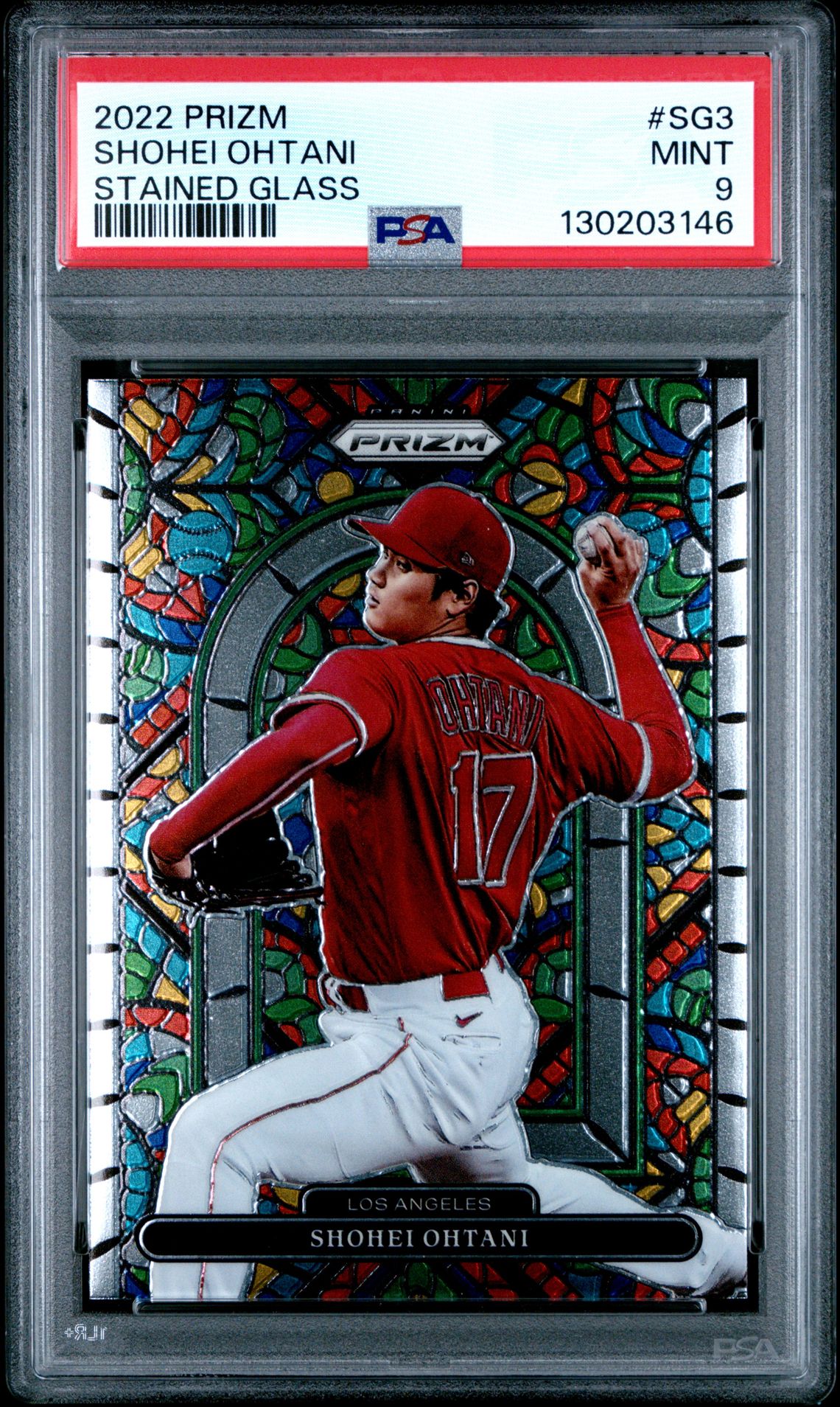 2022 Panini Prizm Stained Glass Shohei Ohtani #Sg3 (Stained Glass) Mint 9 front