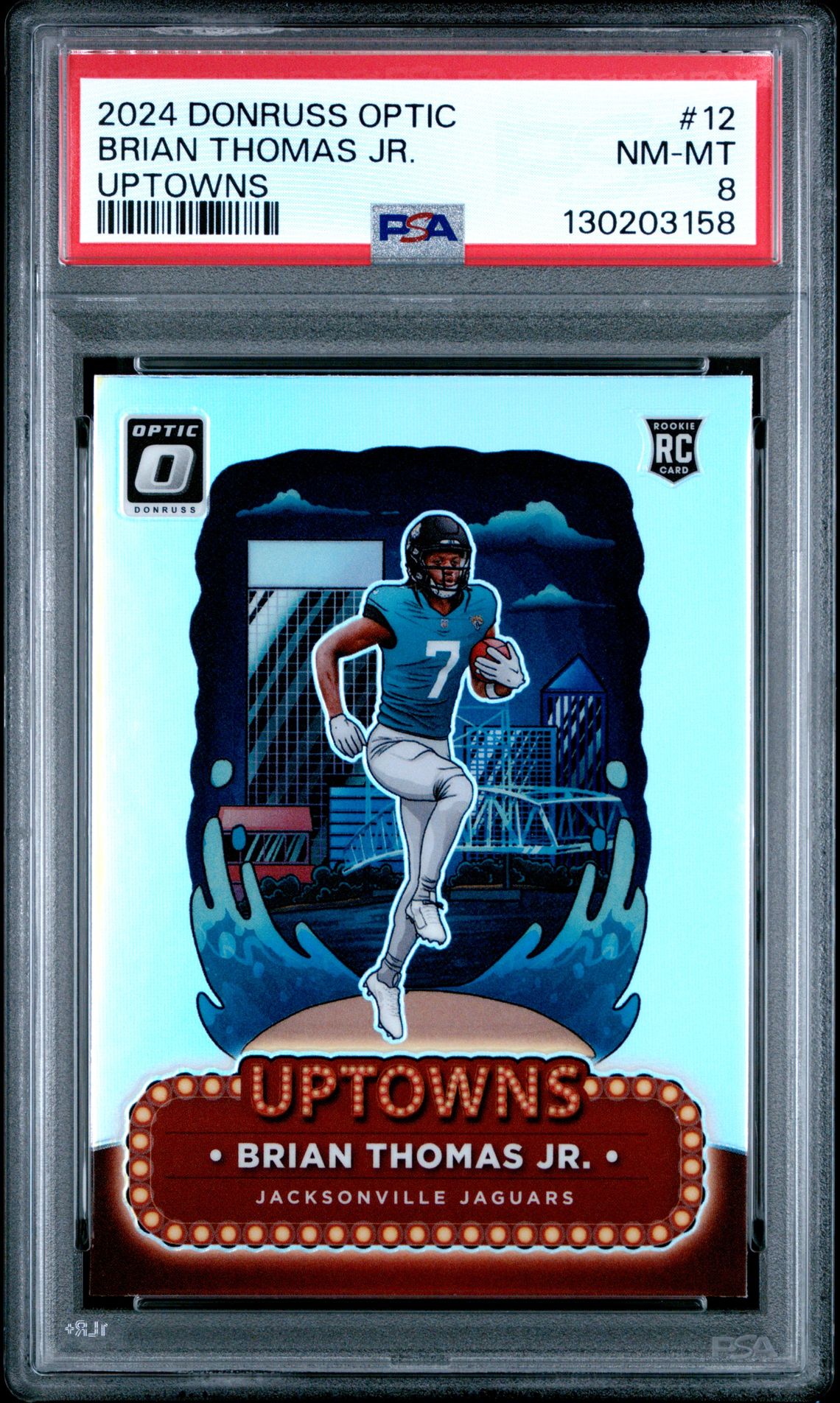 2024 Panini Donruss Optic Uptowns Brian Thomas Jr. #12 Nm-Mt 8 front