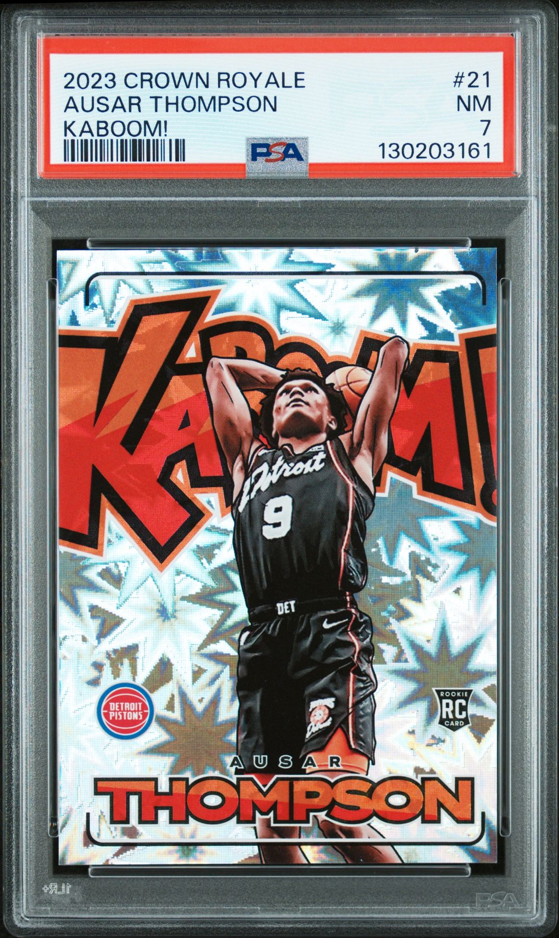 2023 Panini Crown Royale Kaboom! Ausar Thompson #21 Nm 7 front