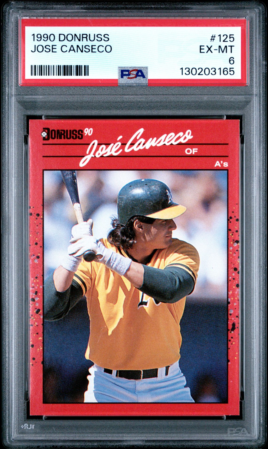 1990 Donruss Jose Canseco #125 Ex-Mt 6 front