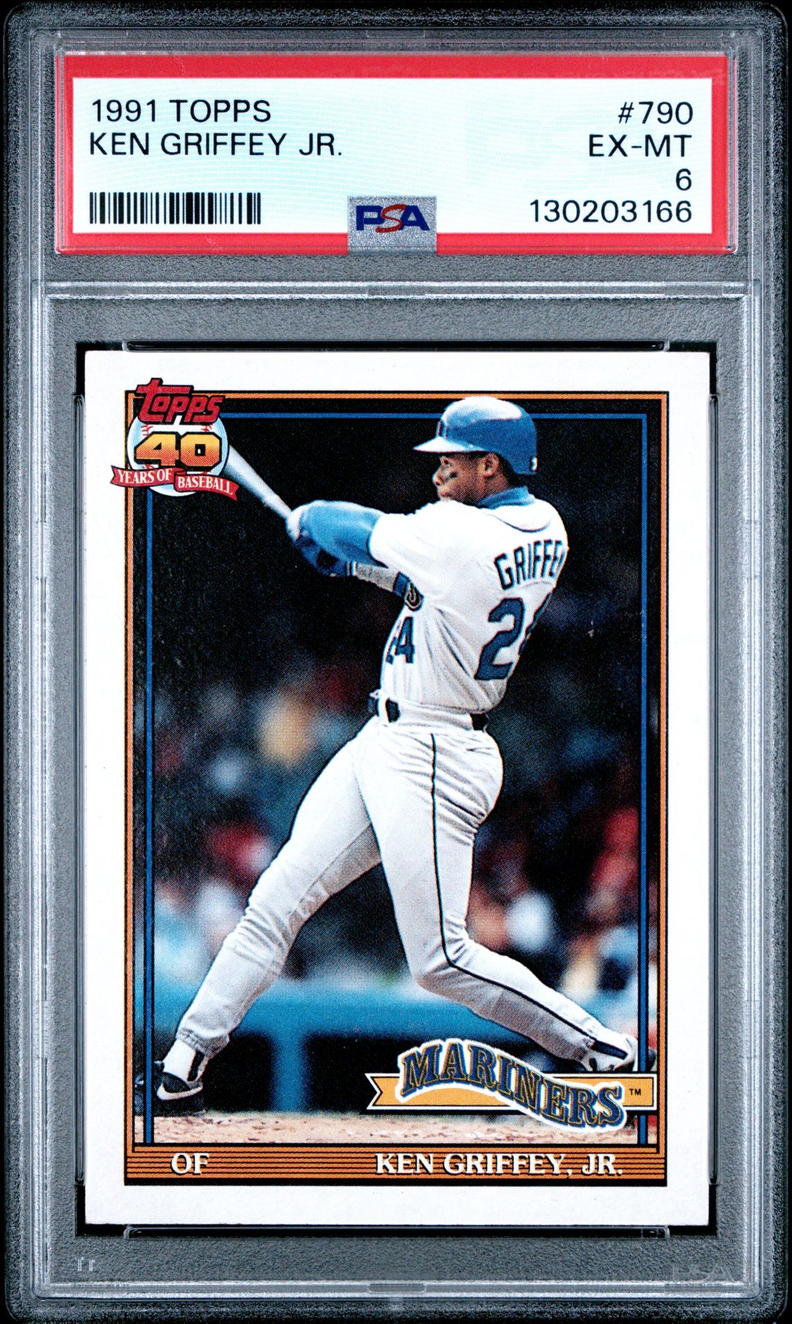 1991 Topps Ken Griffey Jr. #790 Ex-Mt 6 front