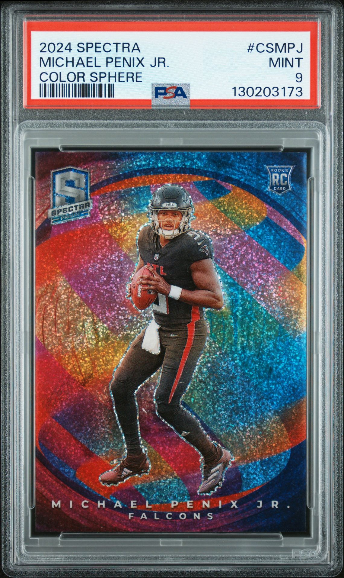 2024 Panini Spectra Color Sphere Michael Penix Jr. #Csmpj Mint 9 front