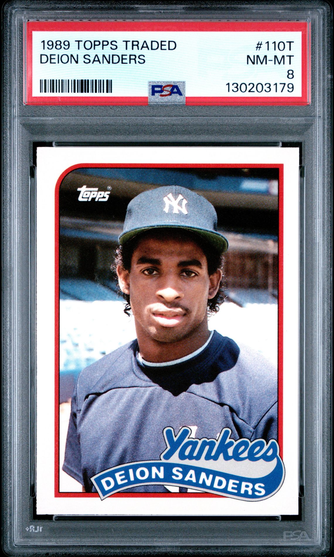 1989 Topps Traded Deion Sanders #110T Nm-Mt 8 front