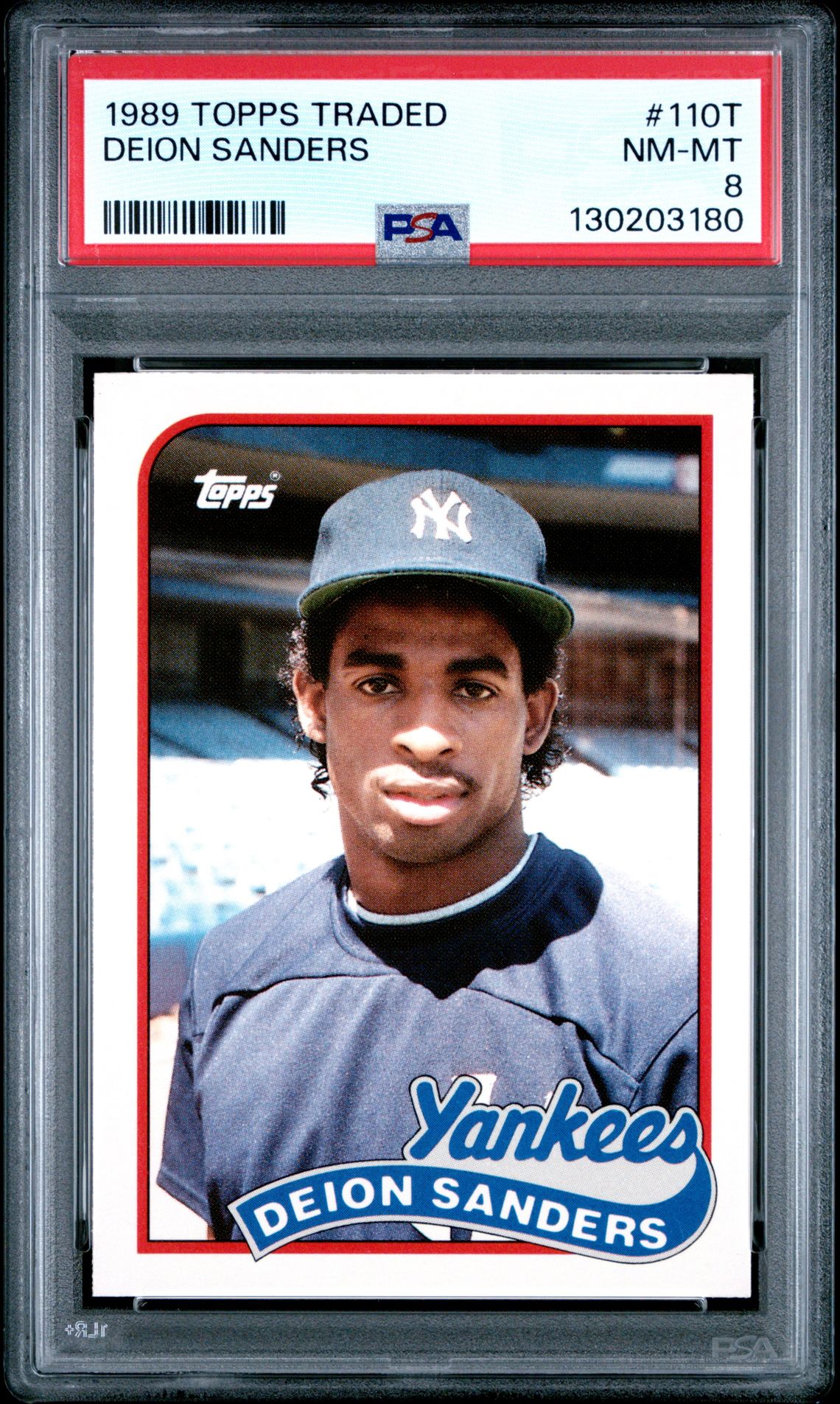 1989 Topps Traded Deion Sanders #110T Nm-Mt 8 front