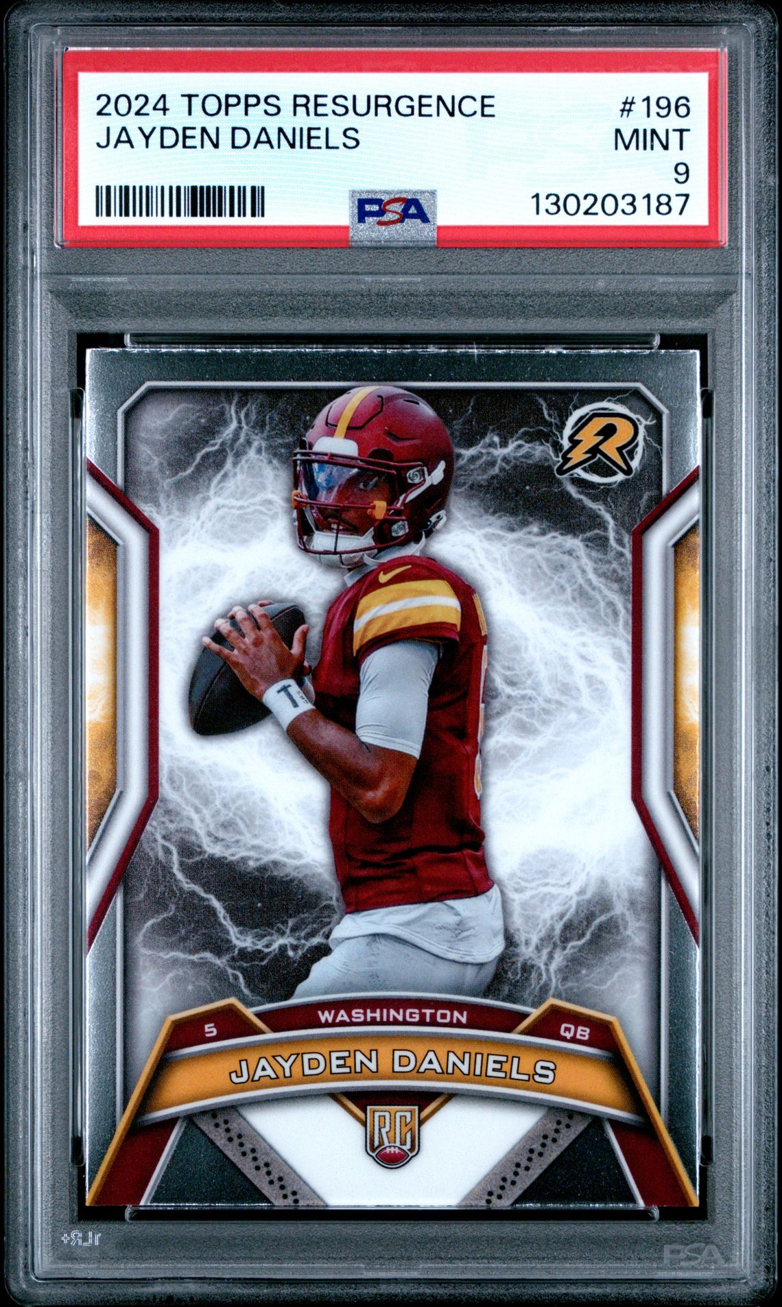 2024 Topps Resurgence Jayden Daniels #196 Mint 9 front