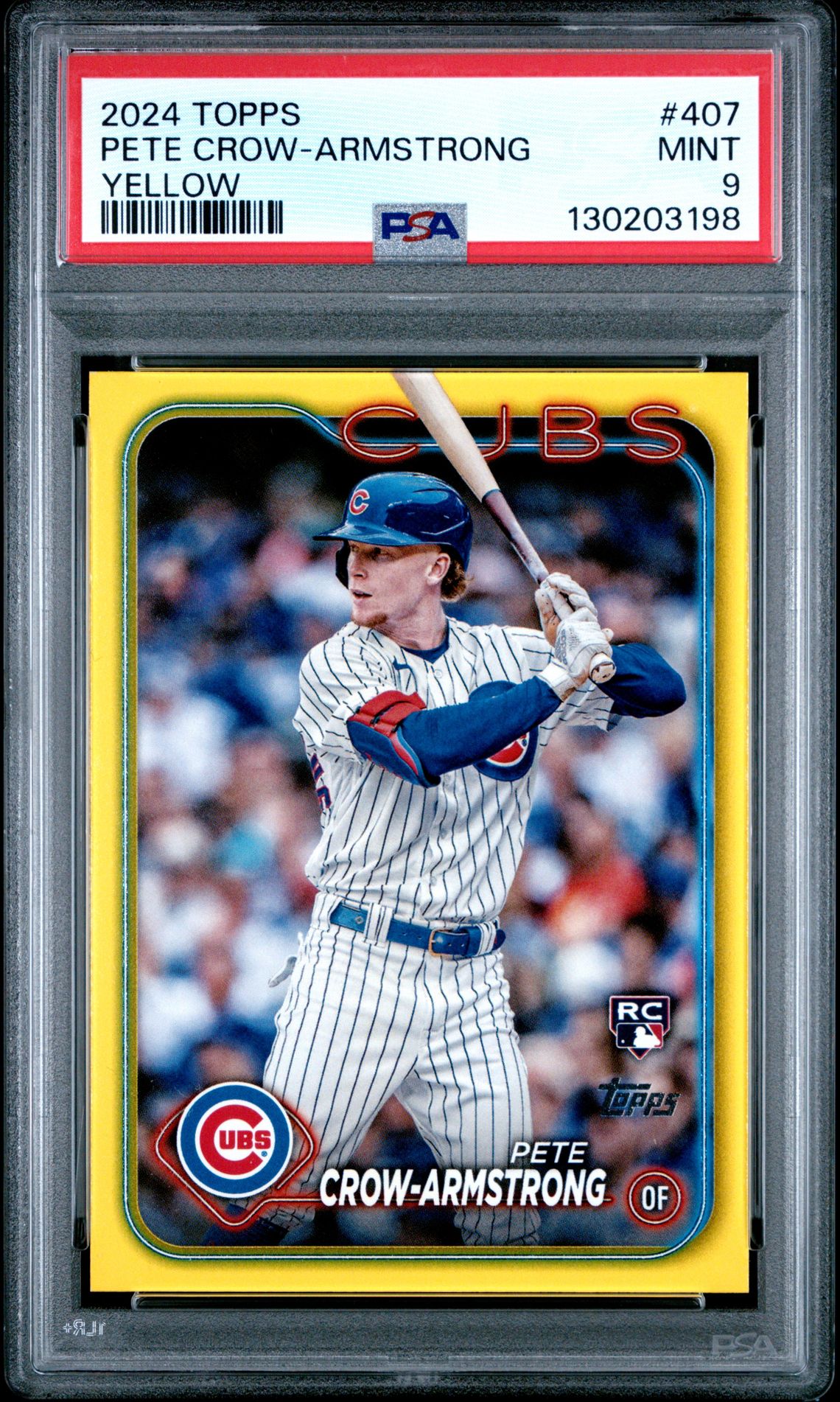 2024 Topps Pete Crow-Armstrong #407 (Yellow) Mint 9 front