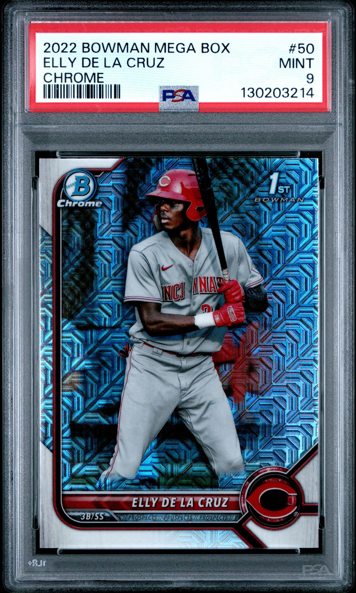 2022 Bowman Mega Box Chrome Elly De La Cruz #50 (Chrome) Mint 9 front