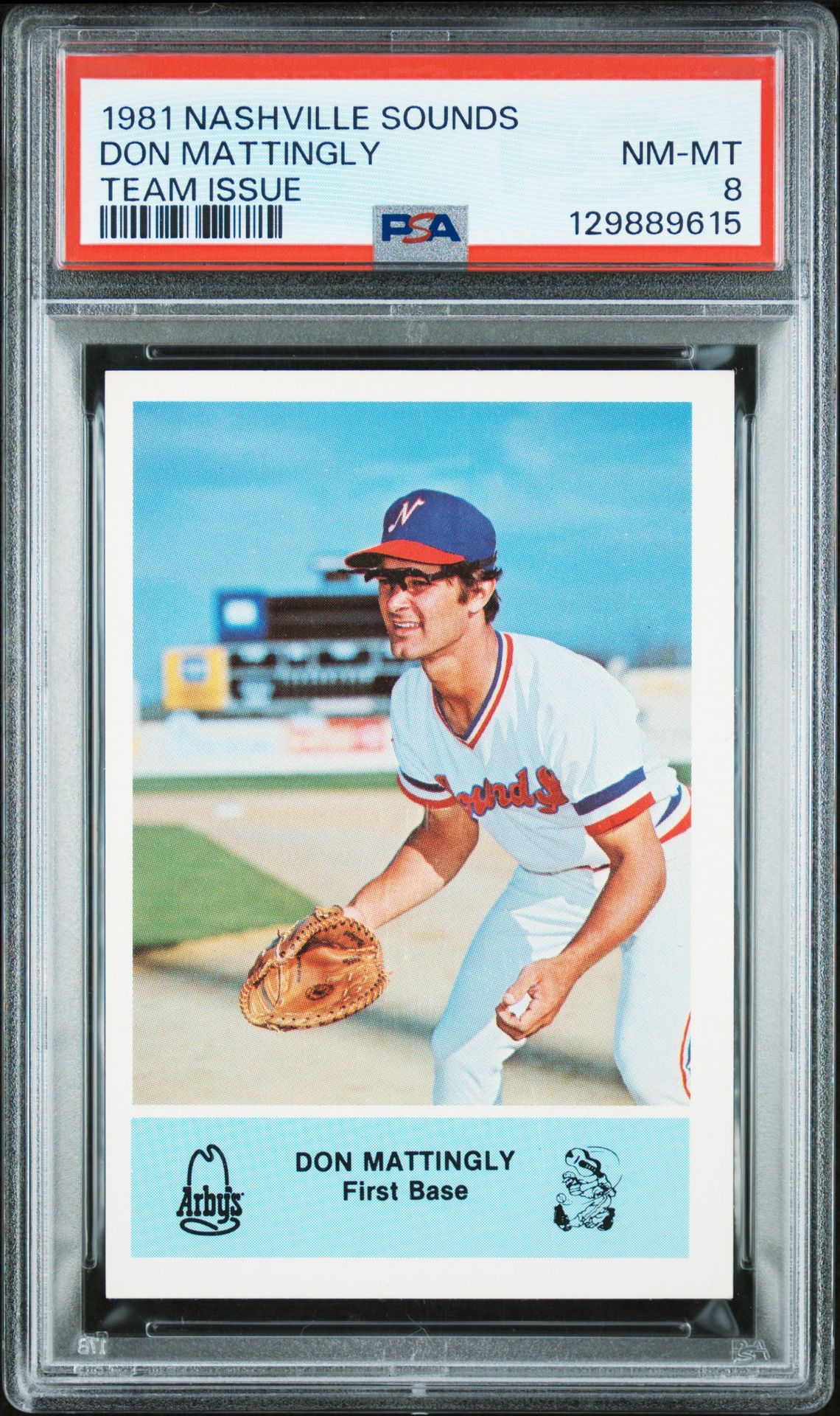 1981 Nashville Sounds Team Issue Don Mattingly (Team Issue) Nm-Mt 8 front