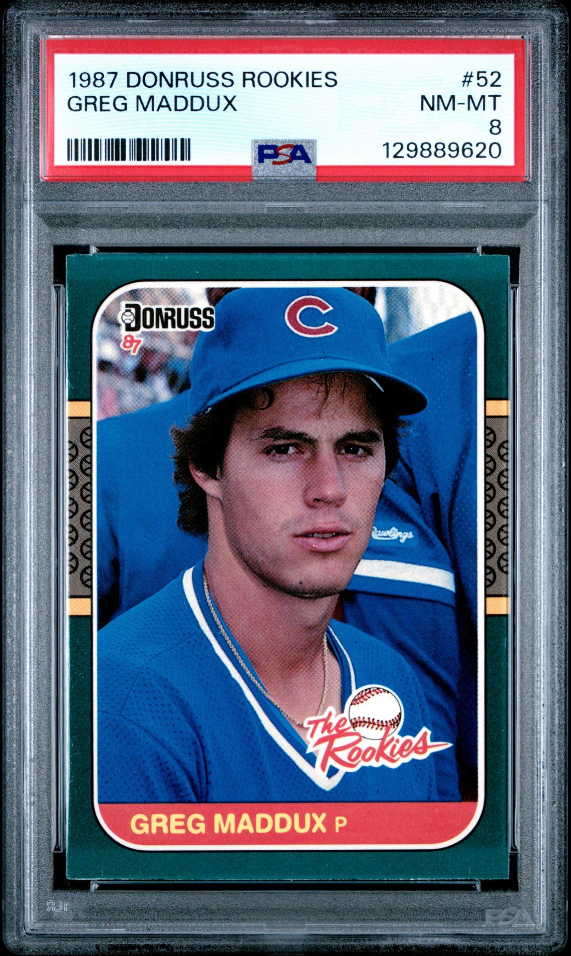 1987 Donruss Rookies Greg Maddux #52 Nm-Mt 8 front