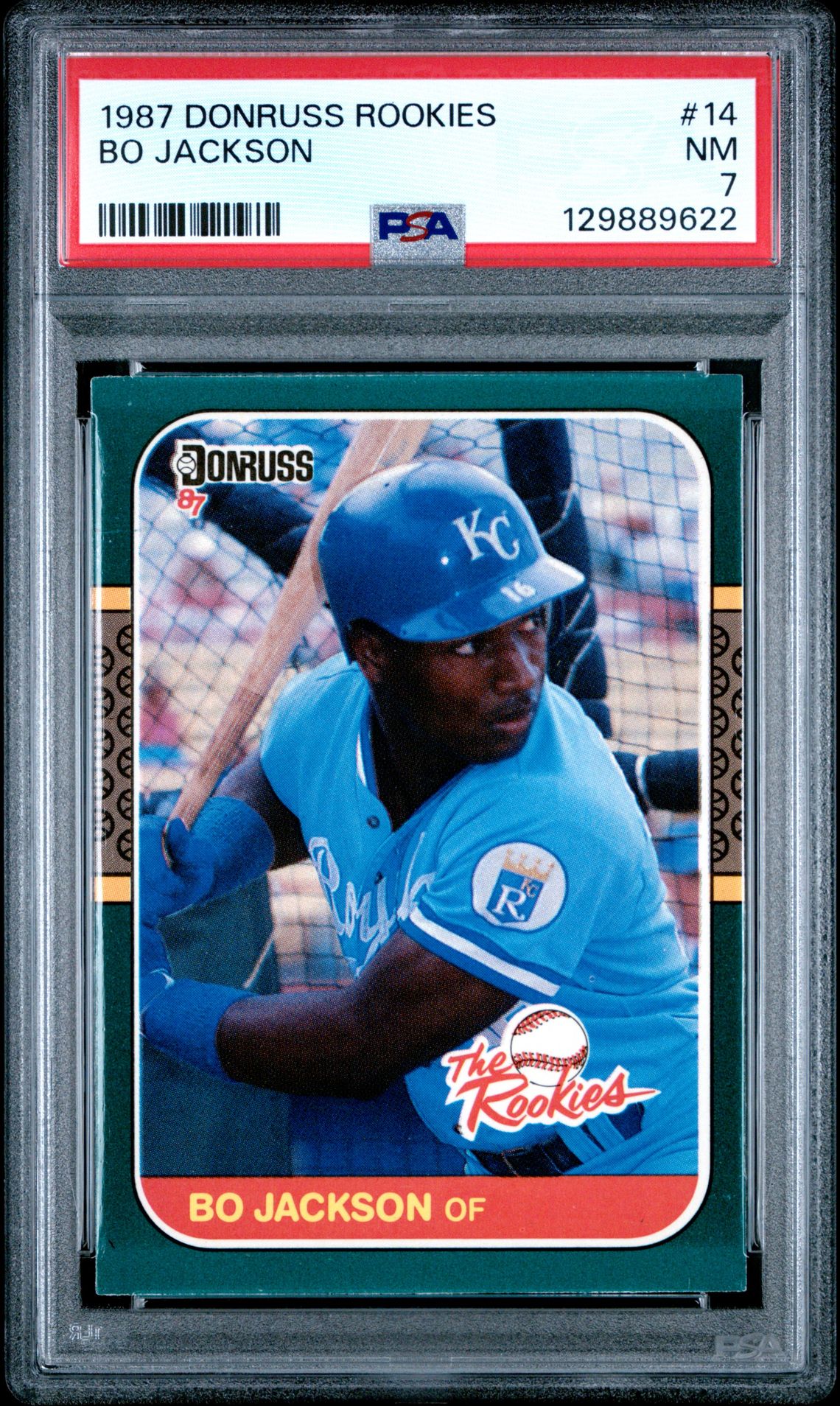 1987 Donruss Rookies Bo Jackson #14 Nm 7 front