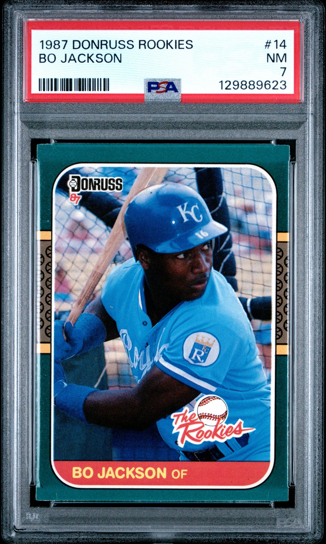 1987 Donruss Rookies Bo Jackson #14 Nm 7 front