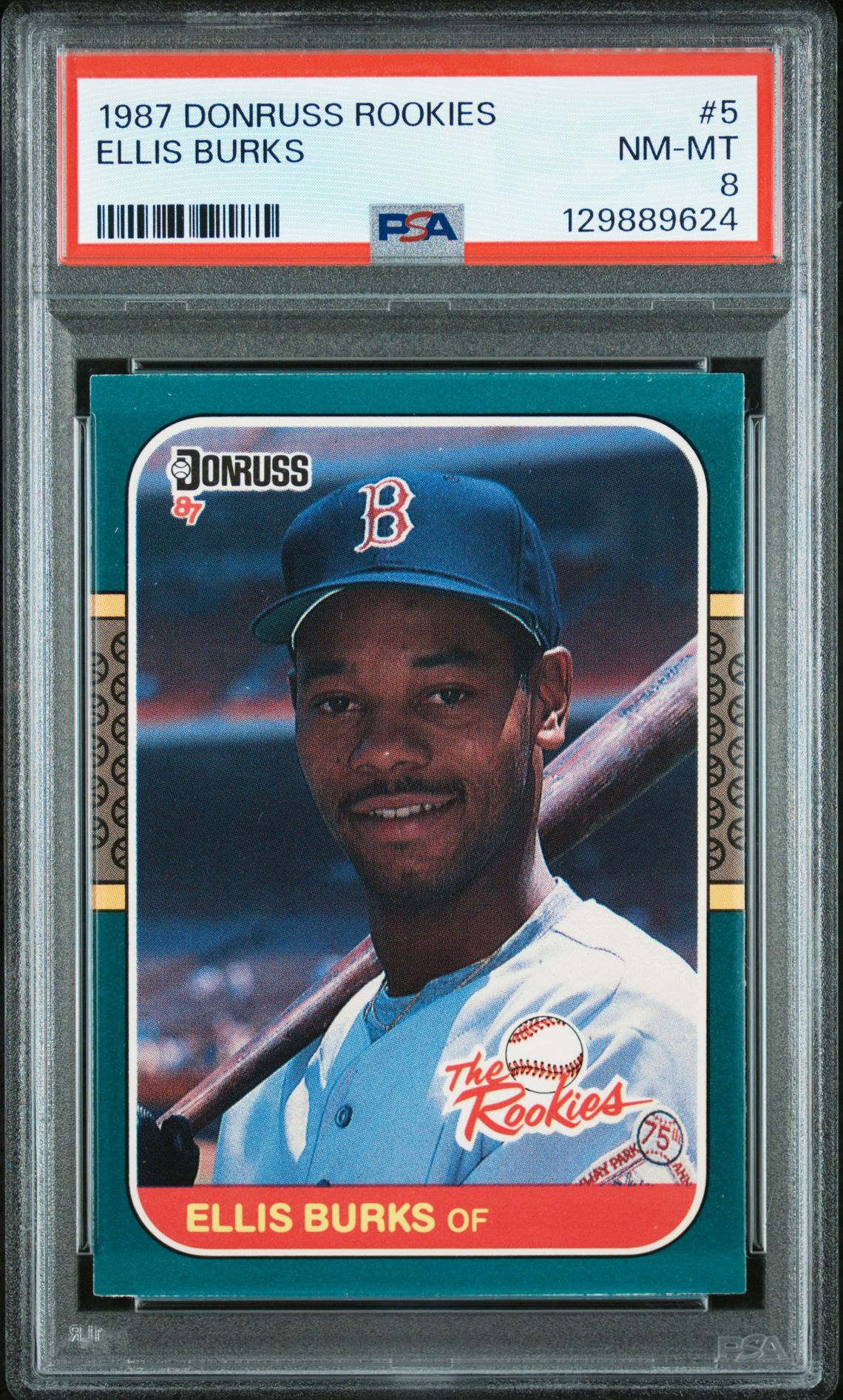 1987 Donruss Rookies Ellis Burks #5 Nm-Mt 8 front