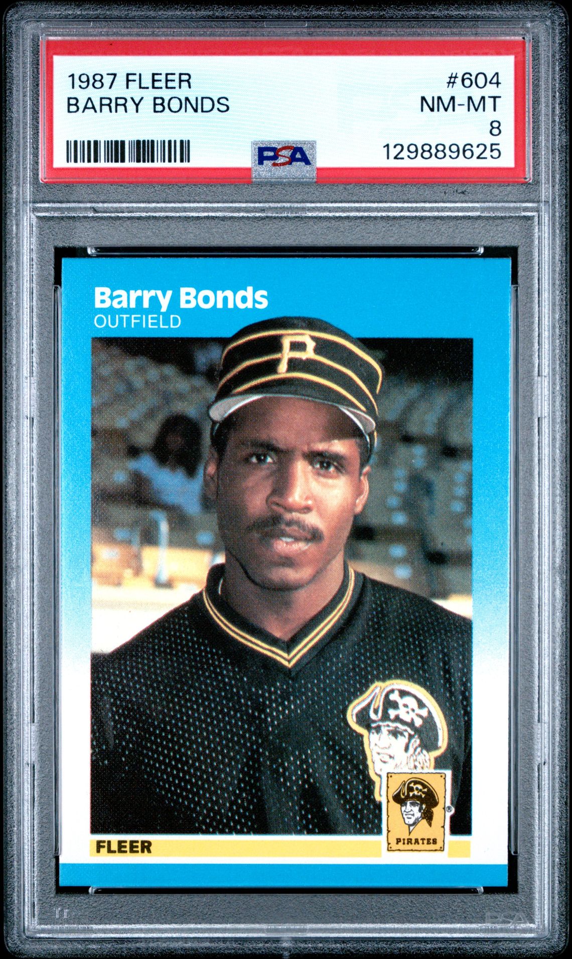 1987 Fleer Barry Bonds #604 Nm-Mt 8 front