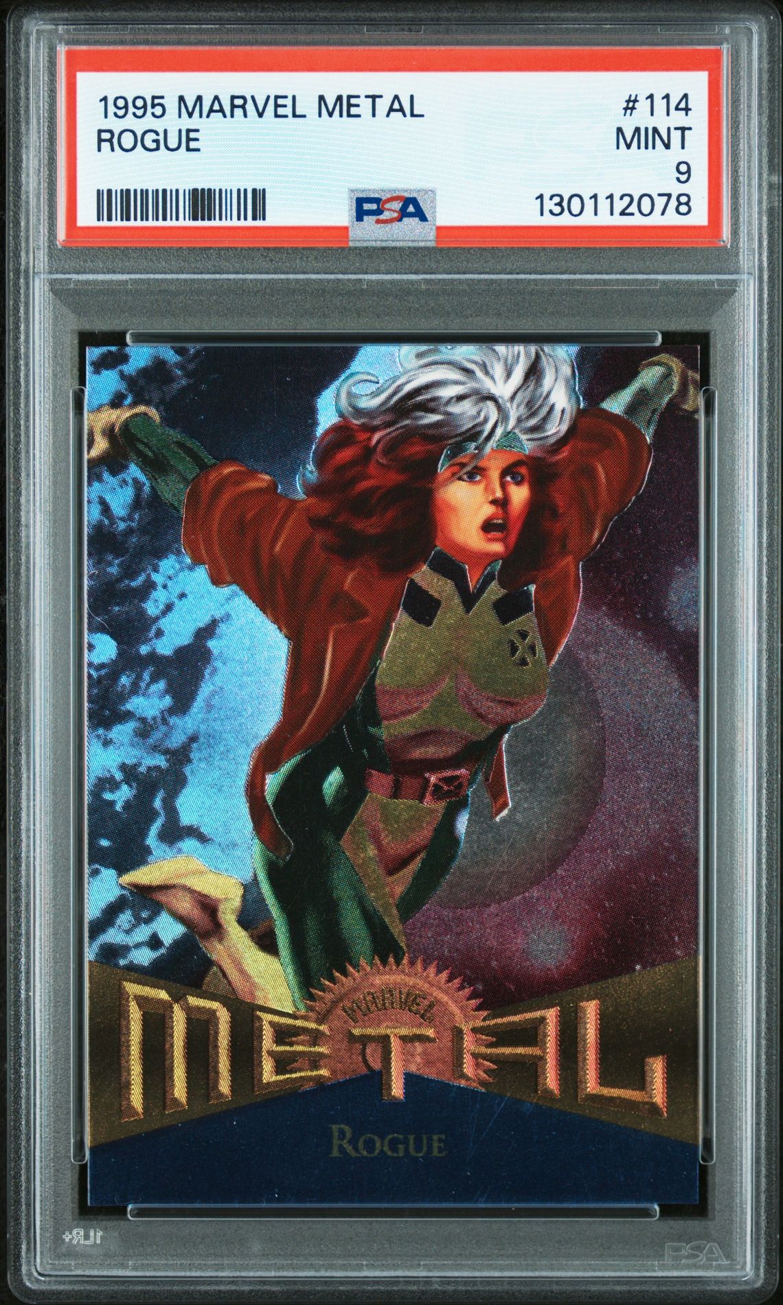 1995 Marvel Metal Rogue #114 Mint 9 front