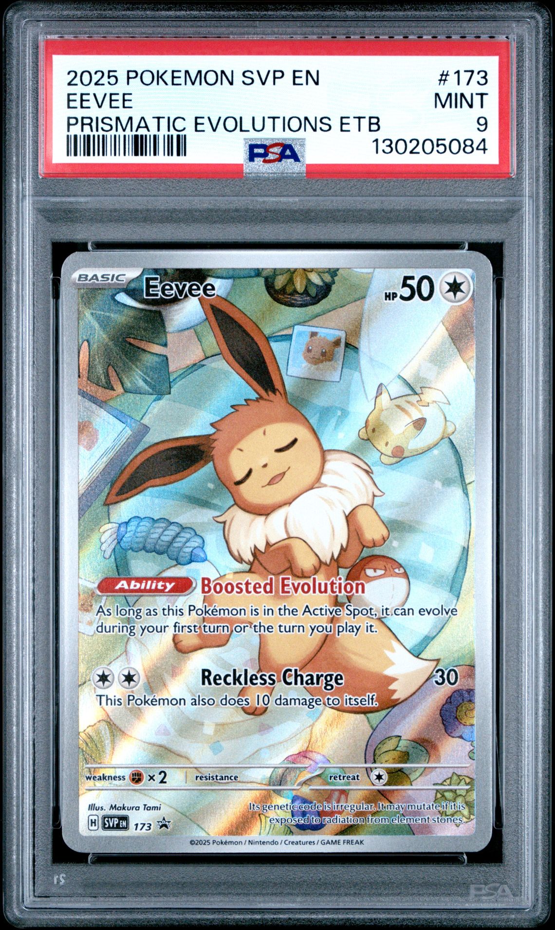 2025 Pokemon Svp En-Sv Black Star Promo Eevee #173 (Prismatic Evolutions Etb) Mint 9 front