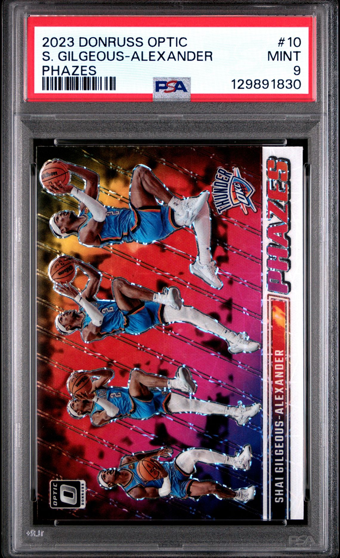 2023 Panini Donruss Optic Phazes S. Gilgeous-Alexander #10 Mint 9 front