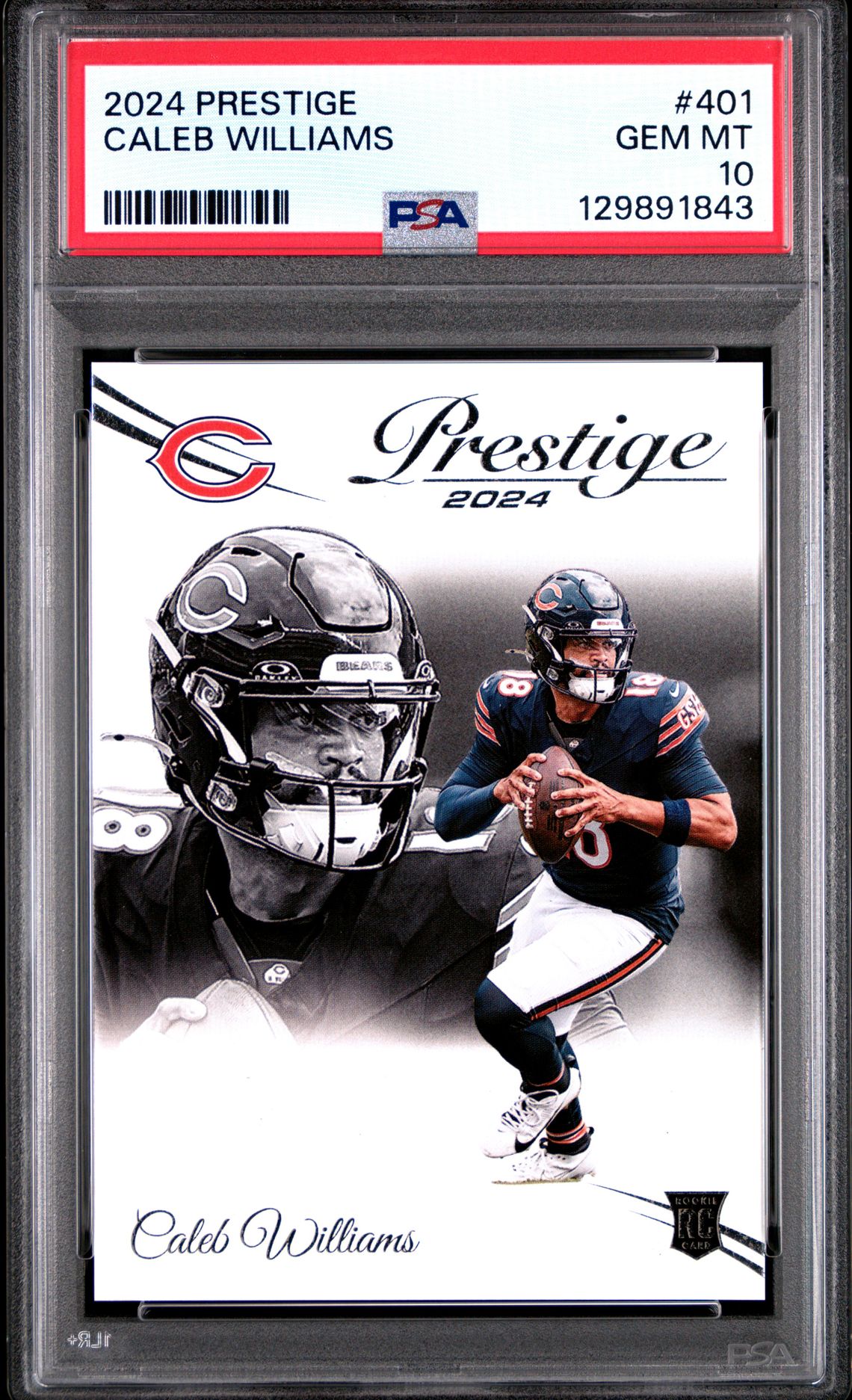 2024 Panini Prestige Caleb Williams #401 Gem Mt 10 front