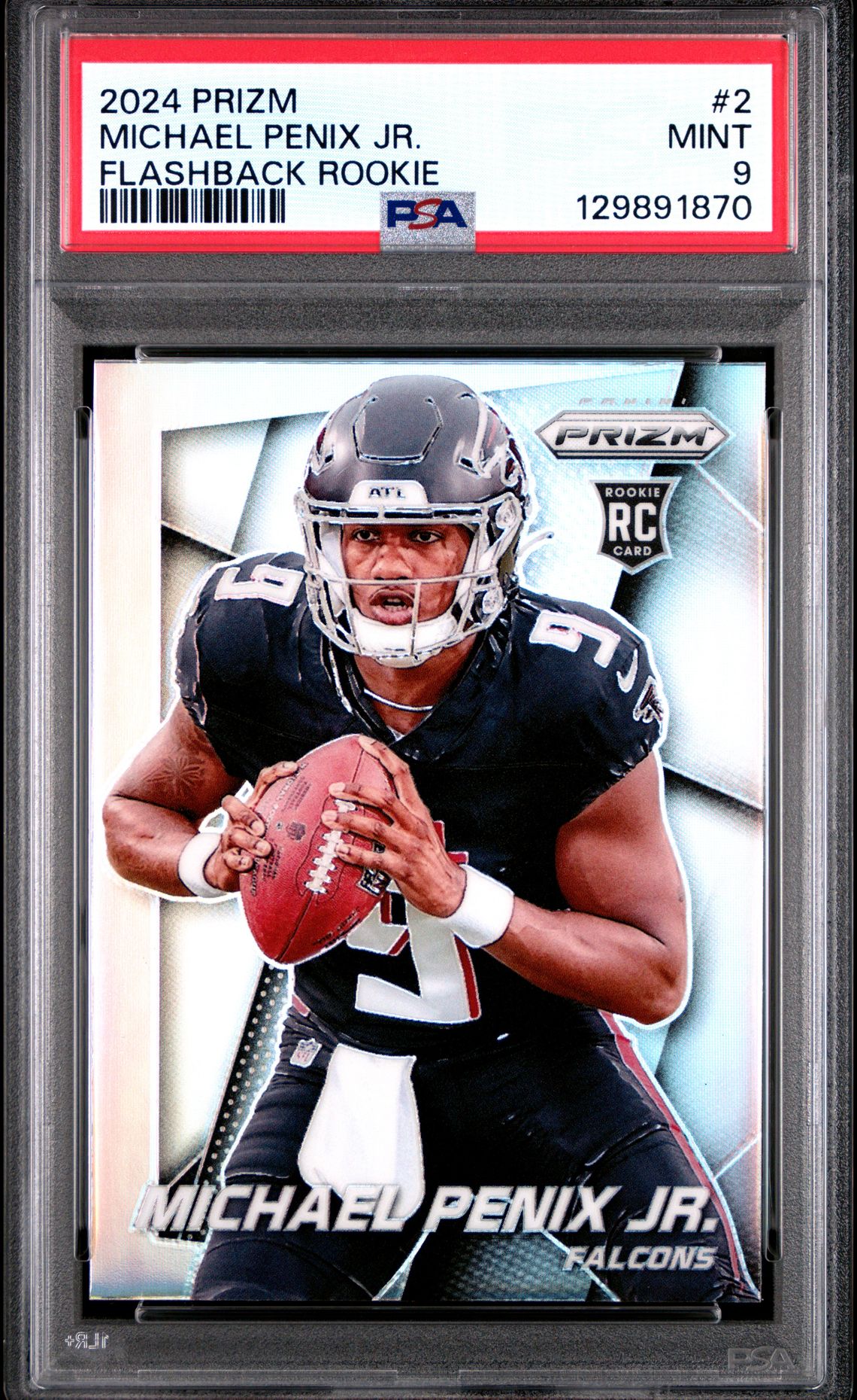 2024 Panini Prizm Prizm Flashback Rookie Michael Penix Jr. #2 Mint 9 front