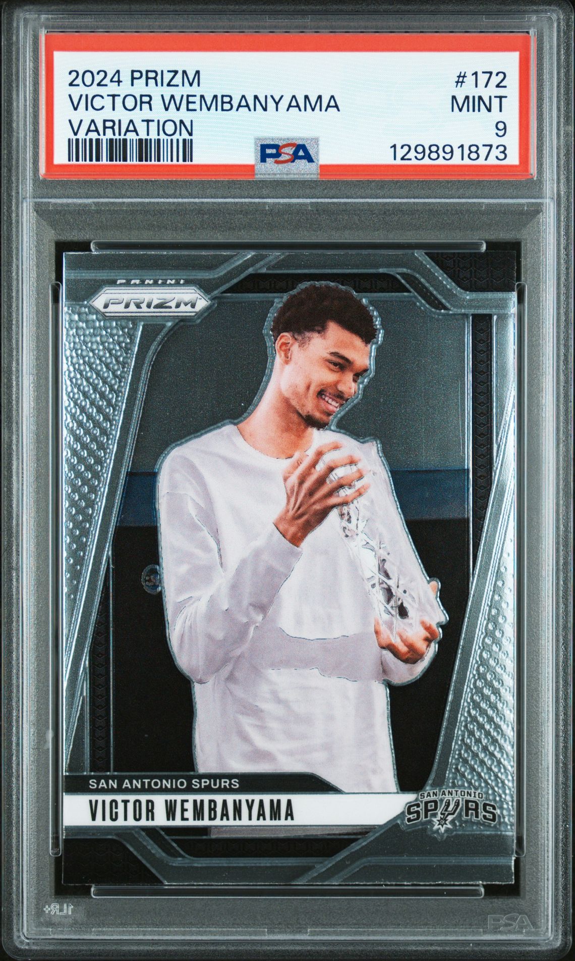 2024 Panini Prizm Victor Wembanyama #172 (Variation) Mint 9 front