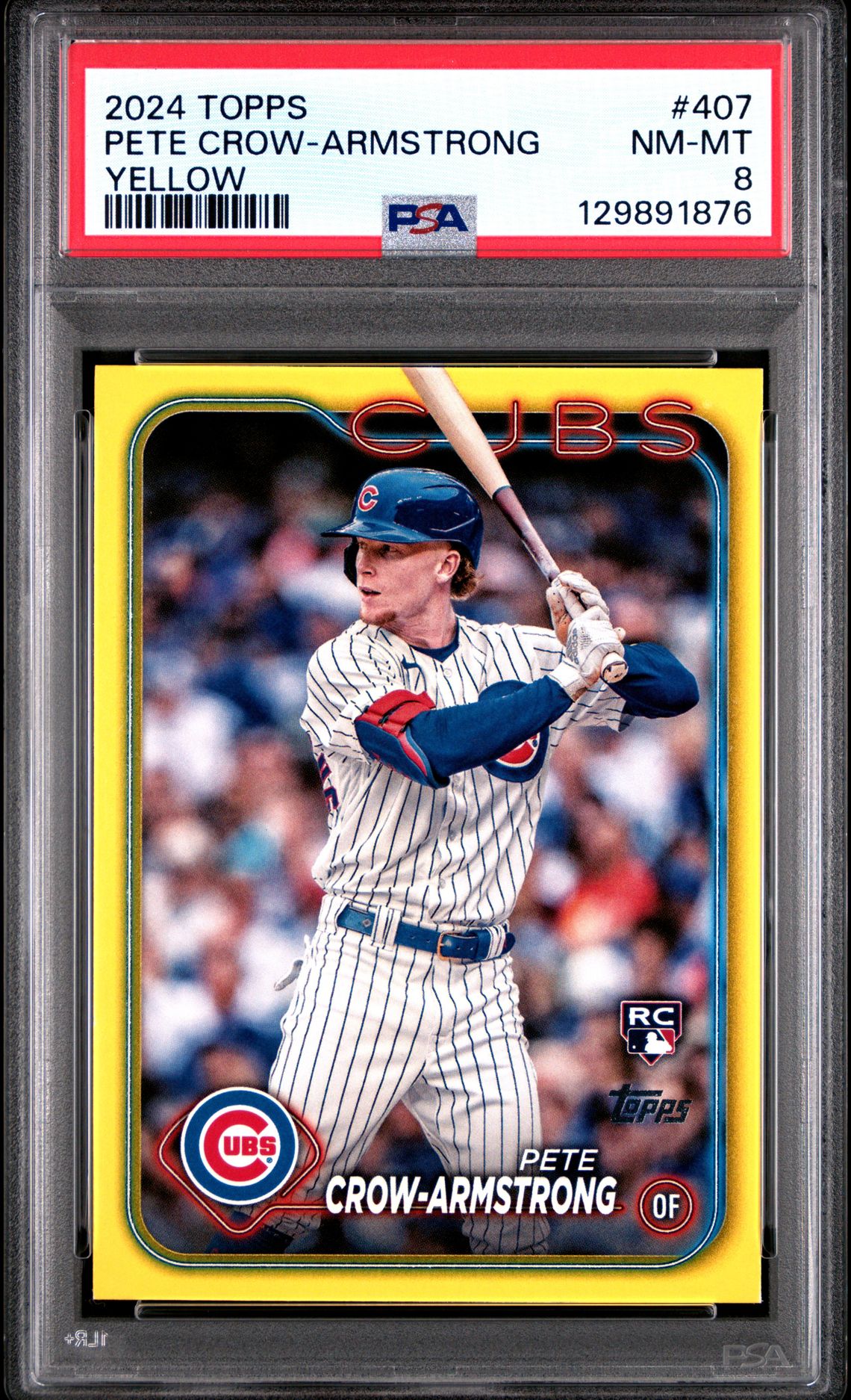 2024 Topps Pete Crow-Armstrong #407 (Yellow) Nm-Mt 8 front