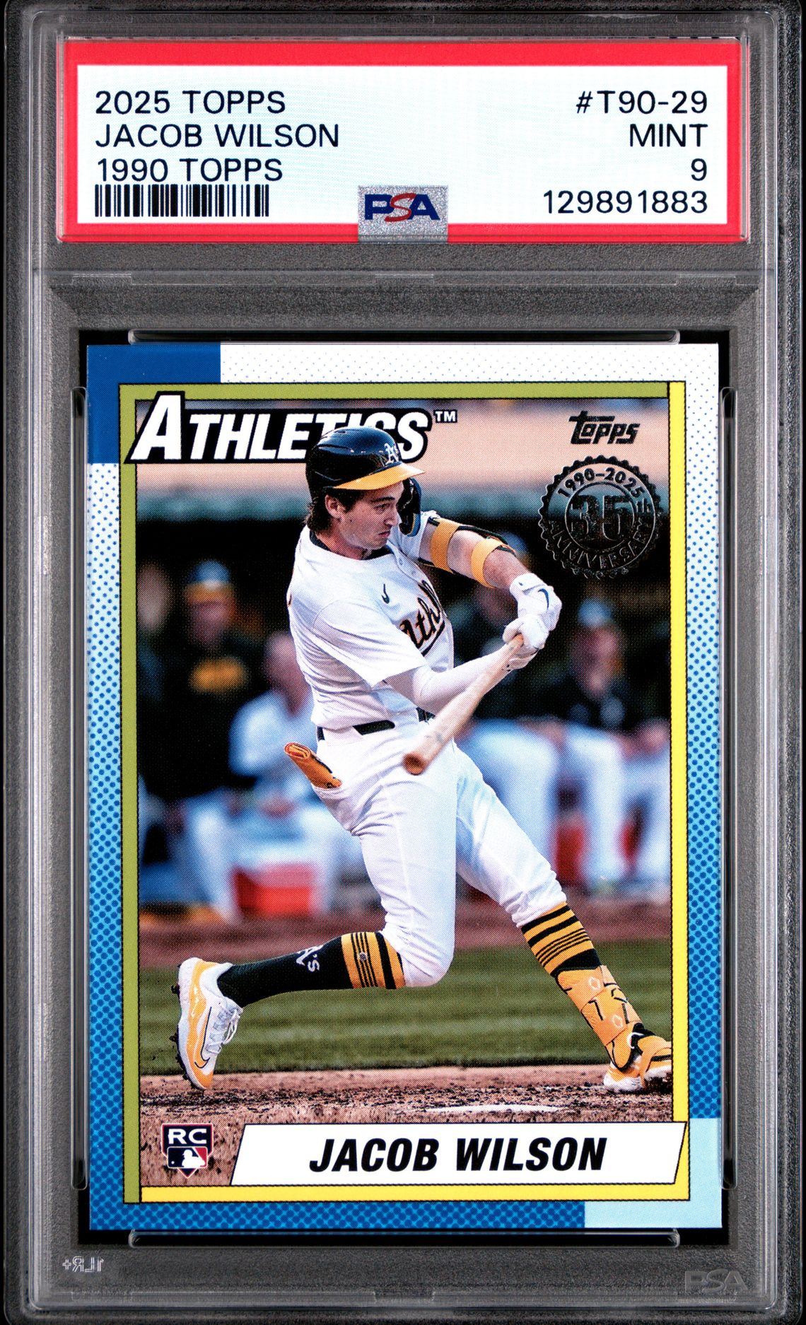 2025 Topps 1990 Topps Baseball Jacob Wilson #T90-29 Mint 9 front