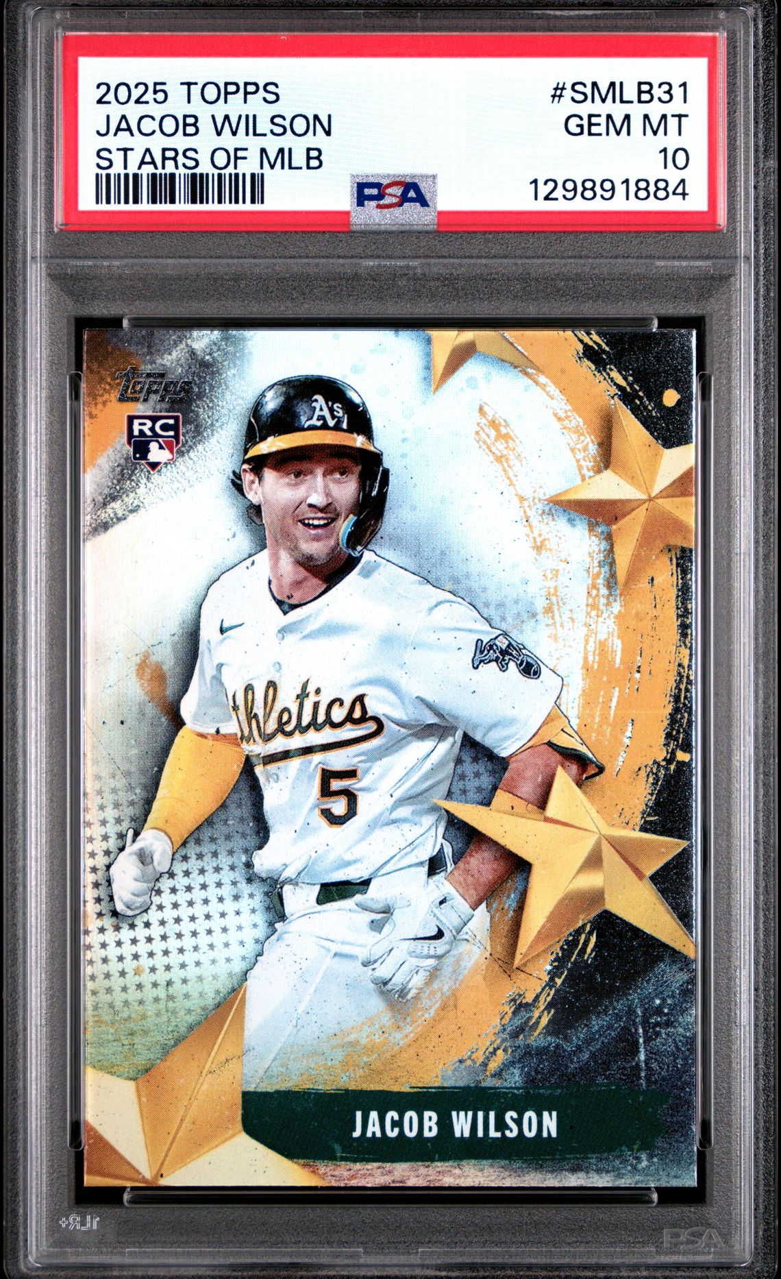 2025 Topps Stars Of Mlb Jacob Wilson #Smlb31 (Series 2) Gem Mt 10 front
