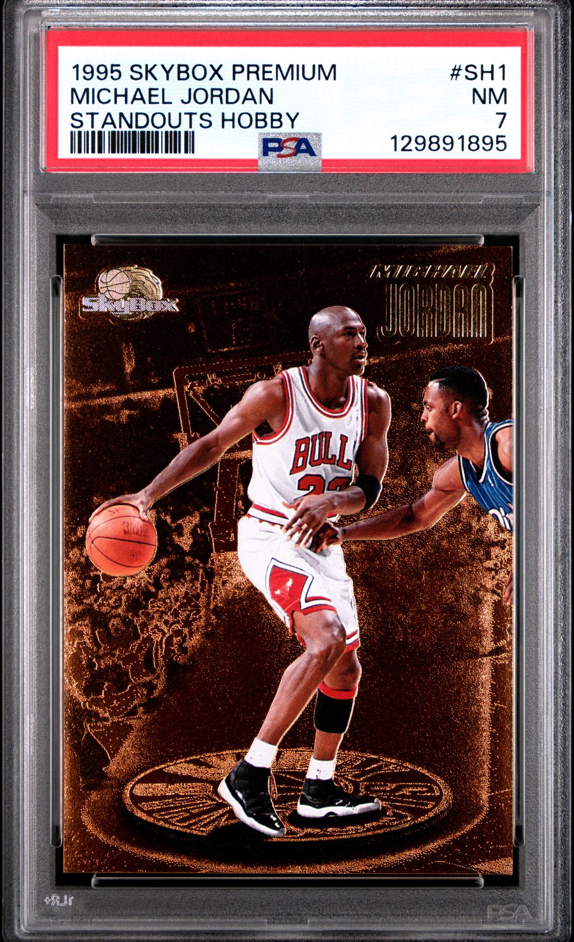 1995 Skybox Premium Standouts Hobby Michael Jordan #Sh1 (Standouts Hobby) Nm 7 front